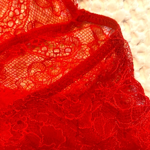 NWOT Luxury Italian Lace and tulle Babydoll Halter lingerie camisole , size M - Picture 6 of 8